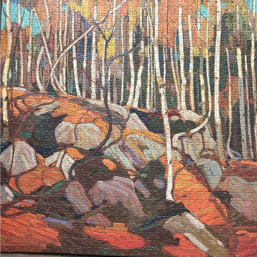 Tom Thomson-The Birch Grove, Autumn Puzzle by Pomegranate